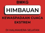 BMKG Halmahera Selatan Ingatkan Potensi Cuaca Ekstrem, Warga Diminta Waspada