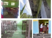 Siswa SD Negeri 161 Bacan Sapu Air Sebelum Belajar, 32 Tahun Tanpa Perawatan