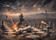 Ilustrasi penyerangan Zionis-Amerika ke Iran