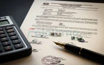 Surat jual beli tanah di desa Babang