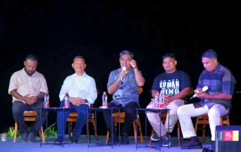 Wakil Walikota Tidore Kepulauan Ahmad Laiman saat memberi pesan dalam pelantikan SKA Yogyakarta