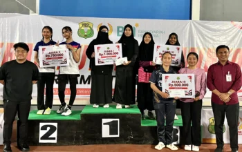RSUD dan Dinkes Sabet Juara Merah Putih Badminton Tournament 2026 di Labuha